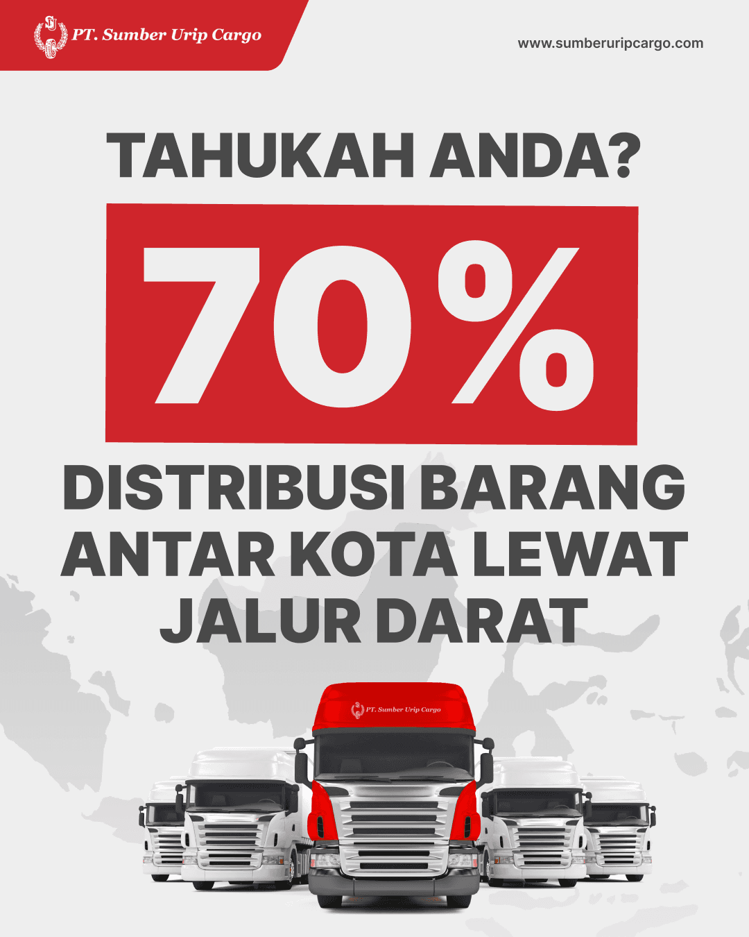70% Distribusi Barang Antar Kota Lewat Jalur Darat